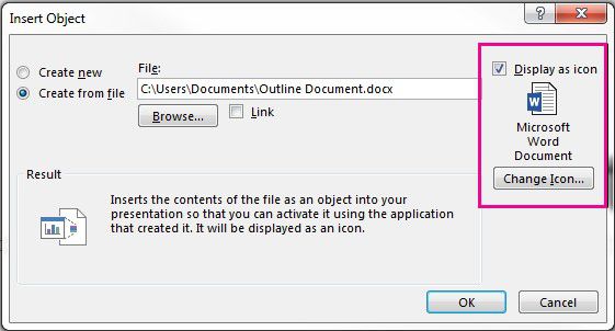 vstraivanie faylov outlook v slaydy powerpoint